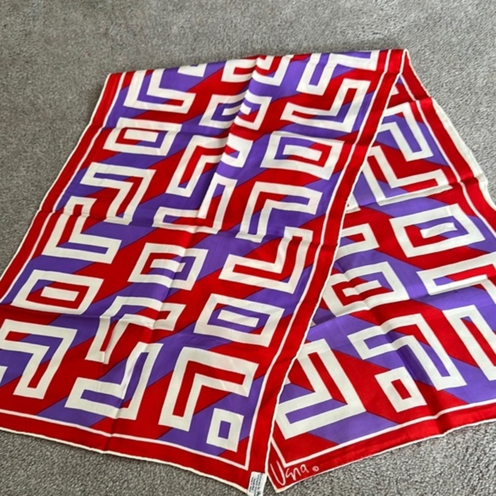 Vera Neumann Handrolled Silk Scarf EVC